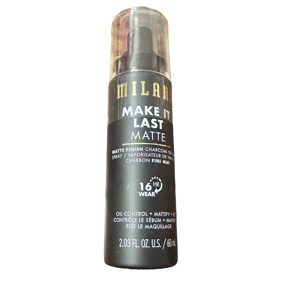 Milani Make It Last Charcoal Matte Setting Spray 2.03 oz Oily Skin Oil Control